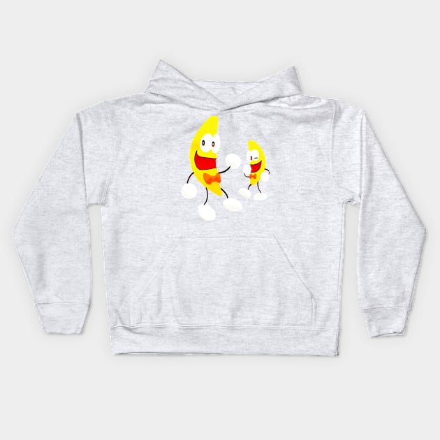 Funny Banana Kids Hoodie by BrunoMaxey